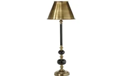 Vardagsrum|Bordslampor-PR Home Abbey Bordslampa 57cm Svart/Antikmässing