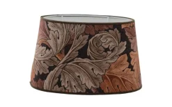 Ovala Lampskärmar < Hallbergs Acanthus Velvet Oval Lampskärm 20cm Acorn William Morris