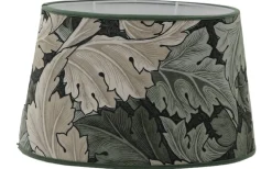 Ovala Lampskärmar-Hallbergs Acanthus Velvet Oval Lampskärm 30cm Nettle William Morris