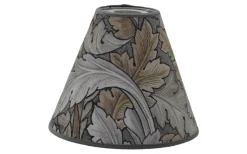 Toppringsskärmar-Hallbergs Acanthus Velvet Toppringsskärm Ø22cm Flint William Morris