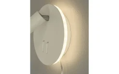 Sovrum|Läslampor-Aneta Ace Vägglampa LED 6W+3W 3000K Vit