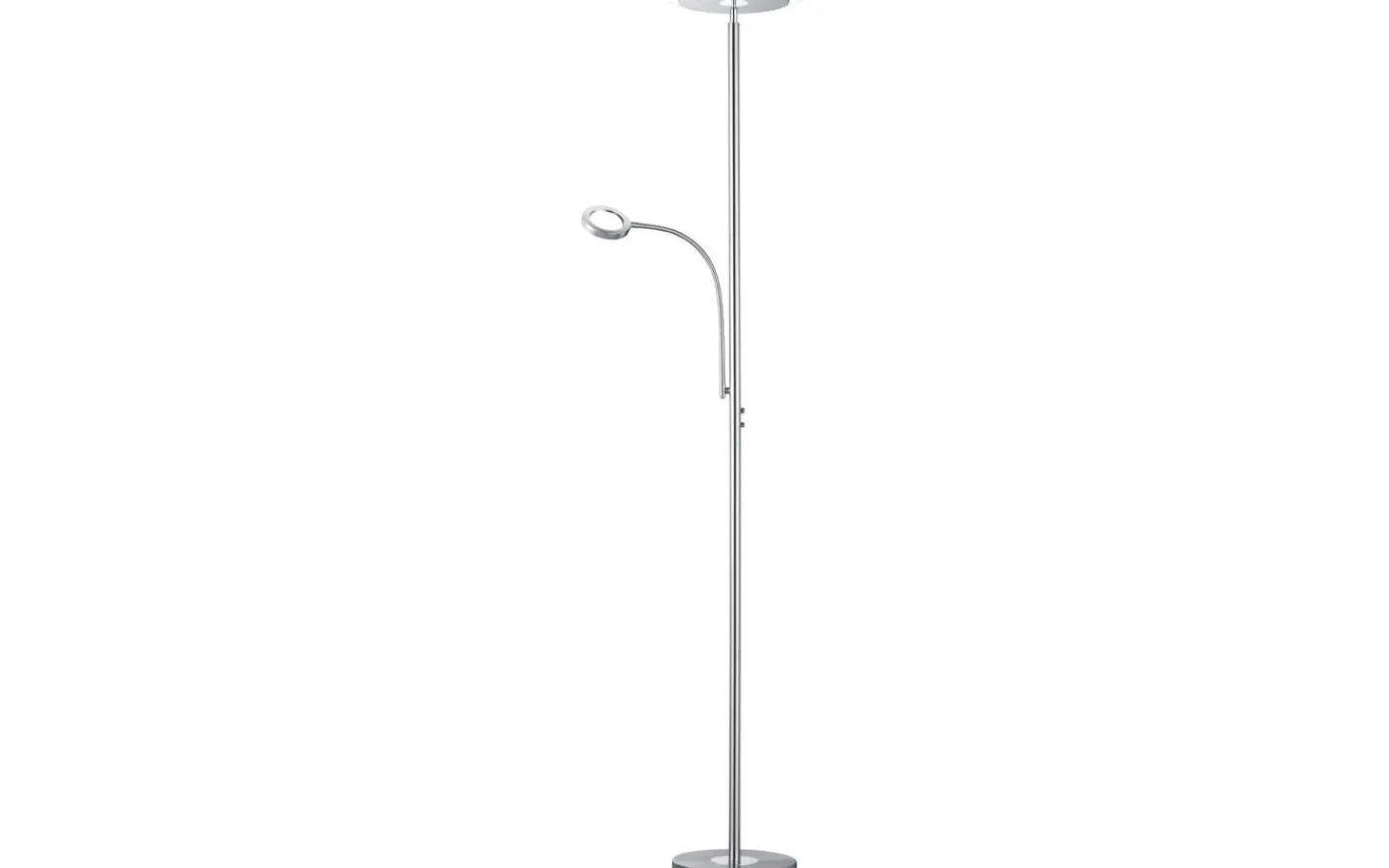 Uplight|Golvläslampor-Reality Ackbar Golvlampa LED uplight borstad stål