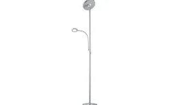 Uplight|Golvläslampor-Reality Ackbar Golvlampa LED uplight borstad stål