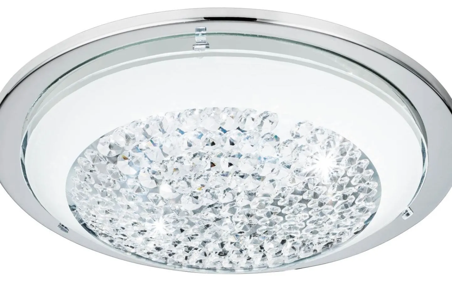 Plafonder < Eglo Acolla Plafond 29cm LED 3000K 11W Krom/Kristall