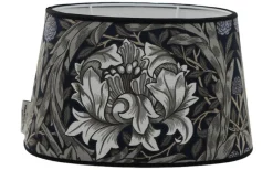 Ovala Lampskärmar-Hallbergs Africa Marigold Velvet Oval Lampskärm 25cm Cornflower William Morris