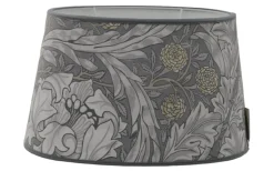 Ovala Lampskärmar-Hallbergs Africa Marigold Velvet Oval Lampskärm 20cm Limestone William Morris