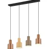 Avlånga Taklampor < Trio Lighting Agudo hänge 4-st E27 multicolor