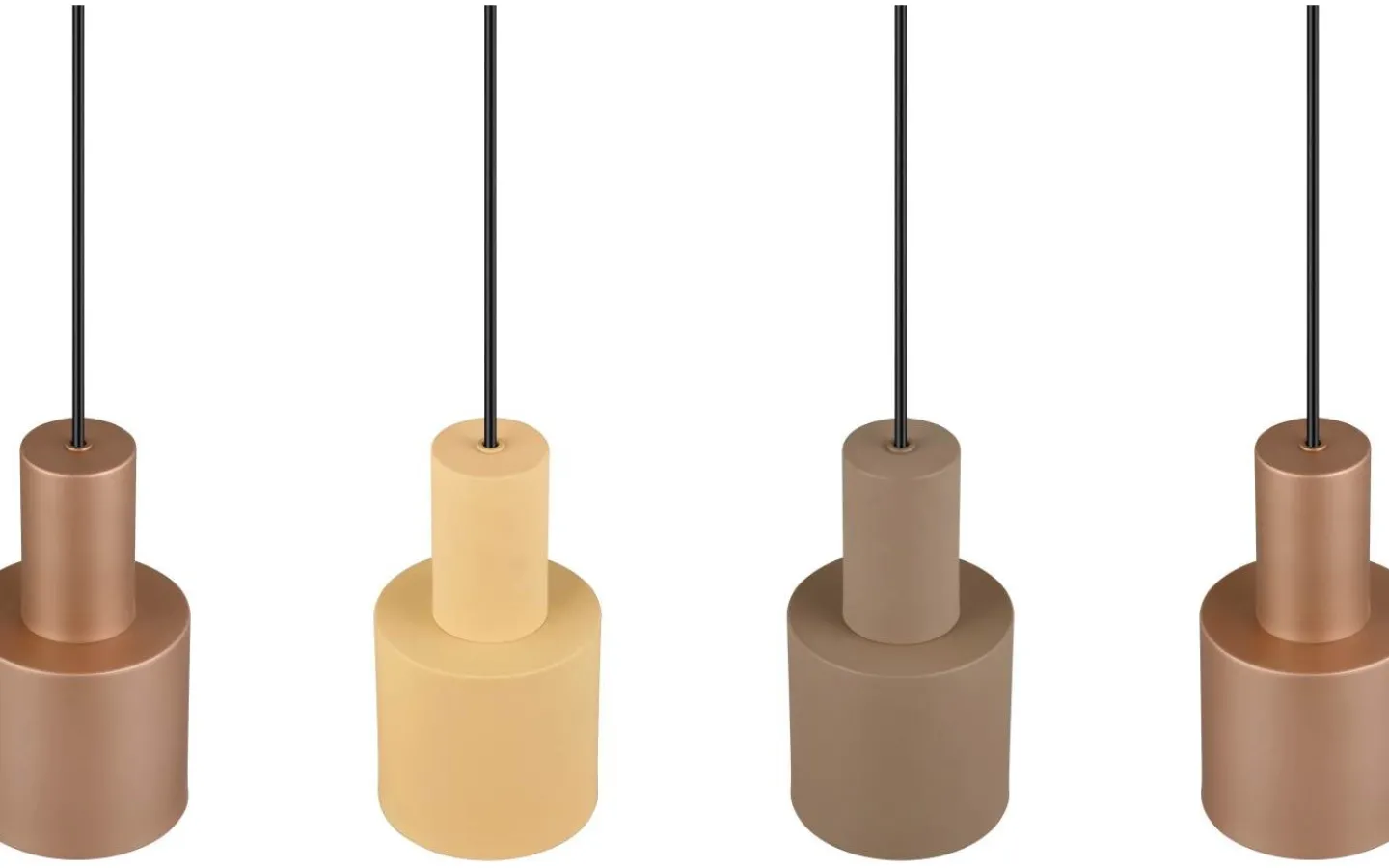 Avlånga Taklampor < Trio Lighting Agudo hänge 4-st E27 multicolor