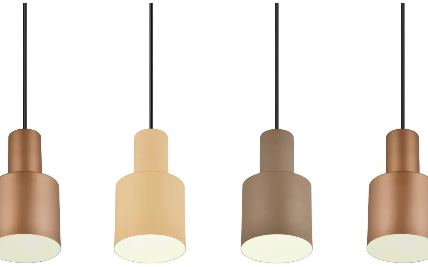 Avlånga Taklampor < Trio Lighting Agudo hänge 4-st E27 multicolor