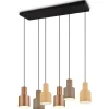 Avlånga Taklampor < Trio Lighting Agudo hänge 6-st E27 multicolor