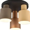 Plafonder-Trio Lighting Agudo Plafond 3-delad E27 flerfärgad