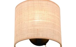 Lampetter < Reality Aimee Vägglampa E27 naturfärg/bast