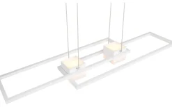 Avlånga Taklampor < Trio Lighting Albany Takpendel LED matt vit