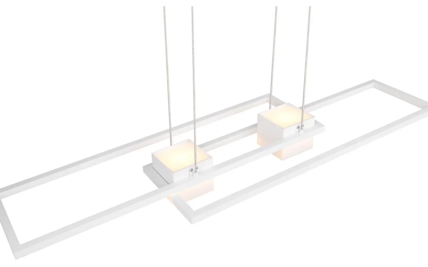 Avlånga Taklampor < Trio Lighting Albany Takpendel LED matt vit