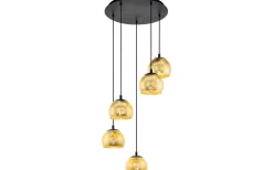 Stora Taklampor Ø50-69 Cm < Eglo Albaraccin Taklampa 59cm Svart/Guld