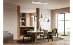 Avlånga Taklampor < Trio Lighting Aldea Takpendel 8 st 115cm E14 bärnsten/förkromad