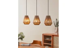 Avlånga Taklampor < Eglo Alderney Taklampa 90cm Svart/Natur