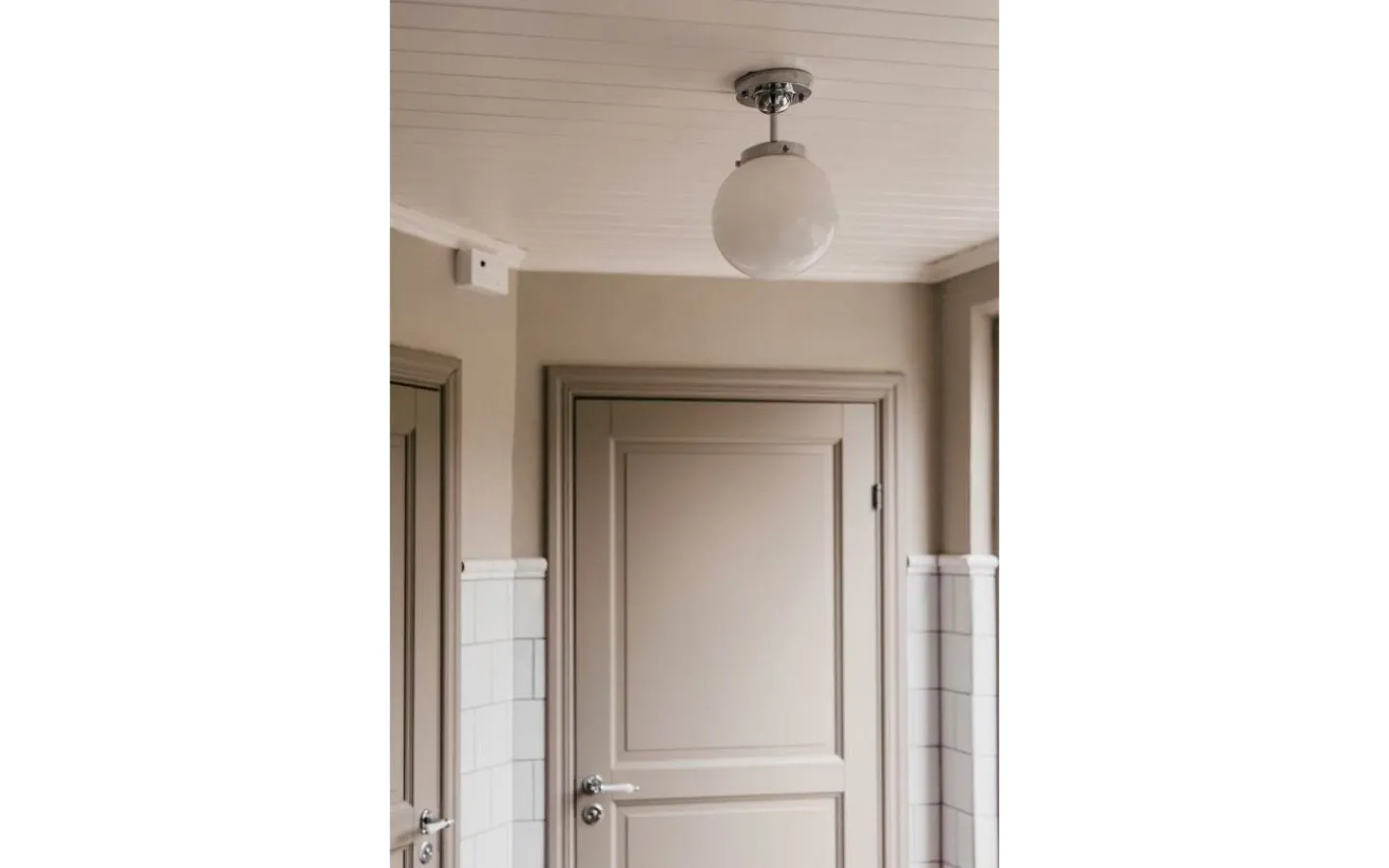 Badrumslampor Tak-Globen Lighting Alley Plafond Krom/Vit IP44