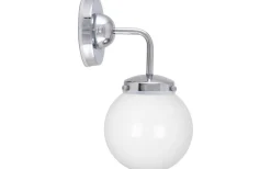 Badrumslampor Vägg < Globen Lighting Alley Vägglampa Krom/Vit IP44
