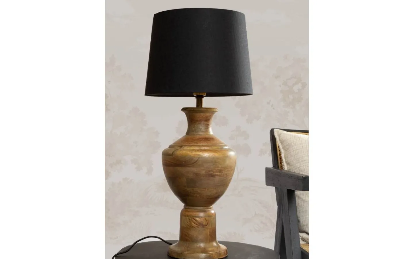 Bordslampor-PR Home Alma Bordslampa 69cm Sofia Classico skärm Svart