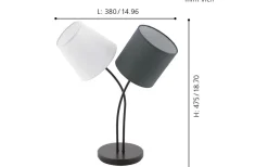 Bordslampor < Eglo Almeida Bordslampa 48cm Svart