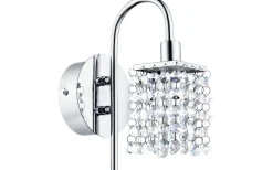 Badrumslampor Vägg < Eglo Almonte Vägglampa Kristall G9 LED 3000K 3W Krom IP44