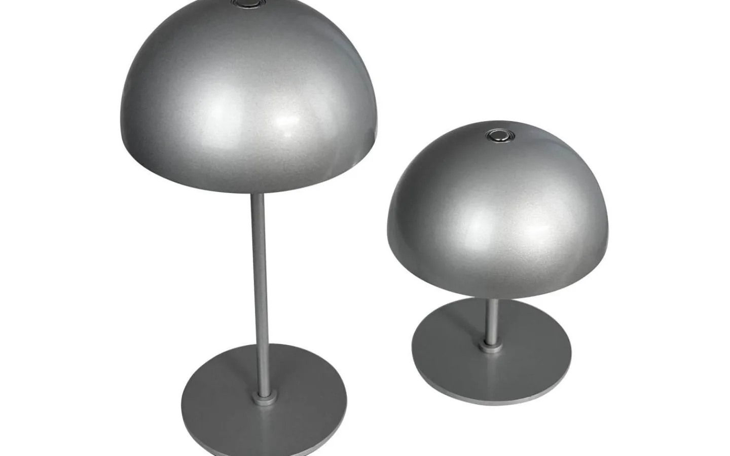 Bordslampor-Dyberg Larsen Along Uppladdningsbar Bordslampa 2-Pack Silver