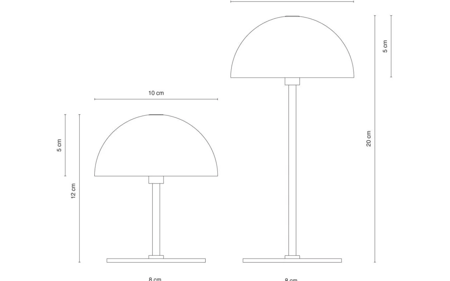 Bordslampor-Dyberg Larsen Along Uppladdningsbar Bordslampa 2-Pack Silver