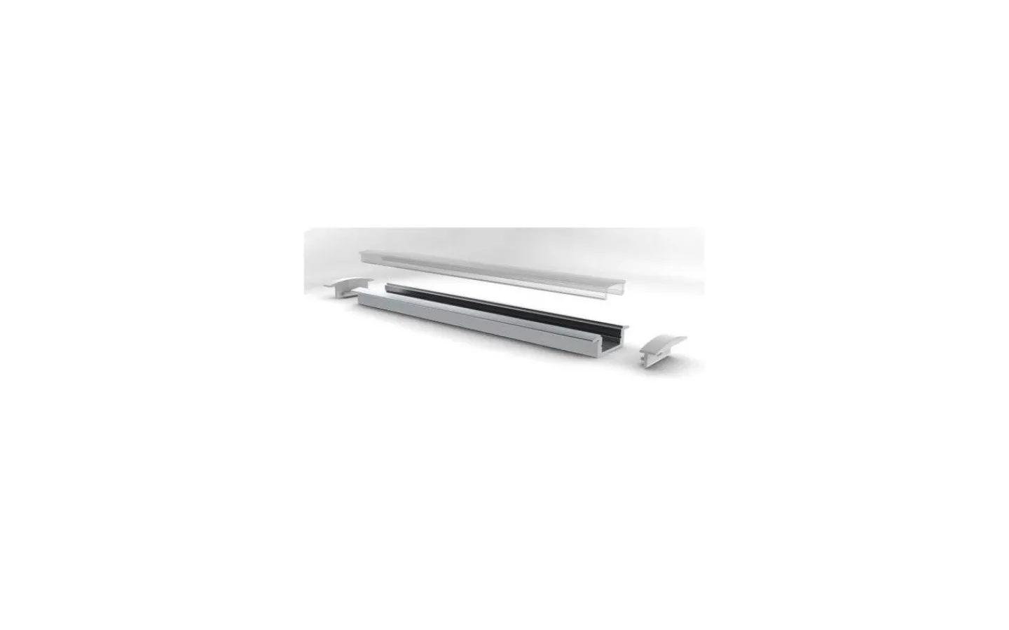 12V Led Slinga-TeraLite LED Aluminiumprofil till 12V LEDlist, för inbyggnad