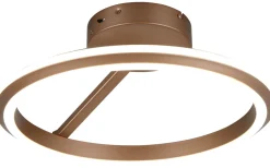 Plafonder-Trio Lighting Amador Plafond LED kaffe