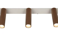Avlånga Takspotlights|Takspot Med 3 Lampor-Trio Lighting Ambala Spotlight LED 3-delad kaffe