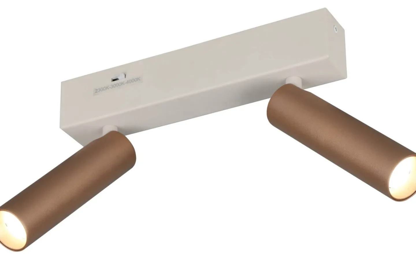 Takspot Med 2 Lampor-Trio Lighting Ambala Spotlight LED 2-delat kaffe