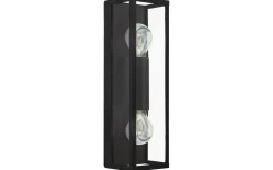 Badrumslampor Vägg-Eglo Amezola 2L Vägglampa Svart IP44