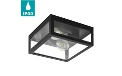 Badrumslampor Tak < Eglo Amezola Plafond 29cm Svart IP44