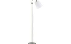 Klassiska Golvlampor|Golvläslampor-PR Home Amy Flex Golvlampa 150cm Silver/Vit