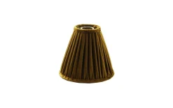 Toppringsskärmar < Hallbergs Anastacia Plisserad Toppringskärm Ø22cm Guldgul