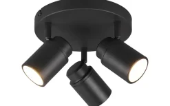 Badrumslampor Tak < Trio Lighting Angelo H2O Spotlight 3-delad GU10 mattsvart IP44