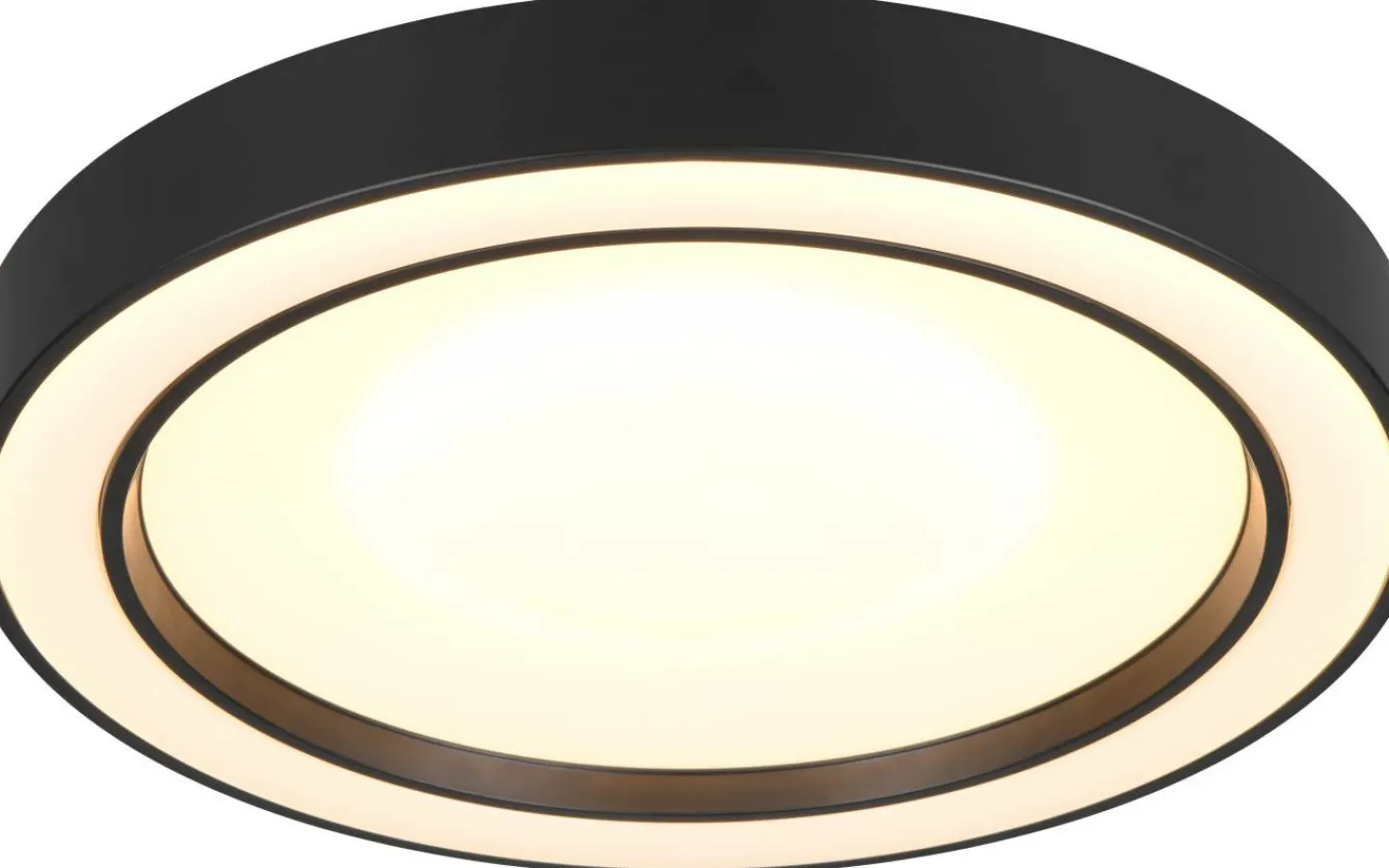 Plafonder-Reality Arco Plafond LED 40cm mattsvart RGBW