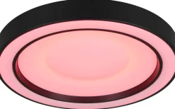 Plafonder-Reality Arco Plafond LED 40cm mattsvart RGBW