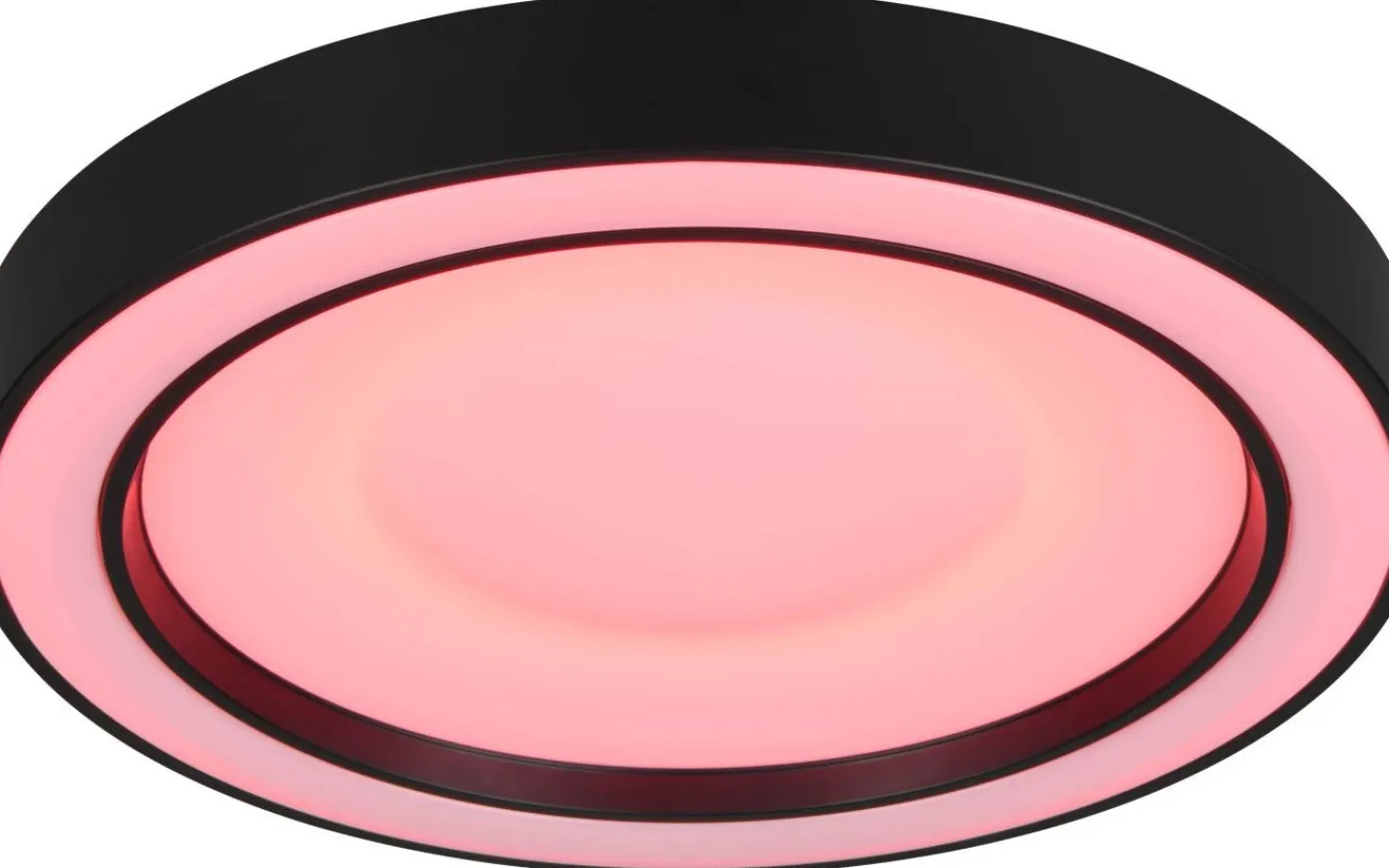 Plafonder-Reality Arco Plafond LED 40cm mattsvart RGBW