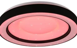 Plafonder-Reality Arco Plafond LED 49cm mattsvart stjärnljus RGBW