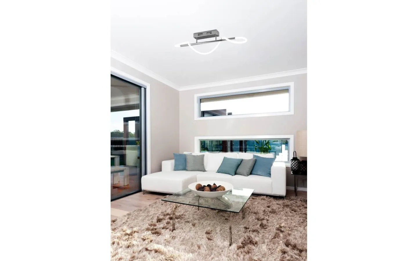 Plafonder-Reality Argos Plafond LED krom 4000K