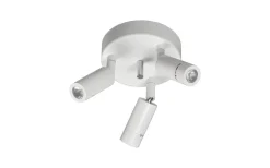 Runda Takspotlights|Takspot Med 3 Lampor < ArmaturHantverk Arholma Takspotlight 12cm LED 3x3W 2700K Vit