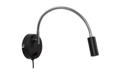 Läslampor-ArmaturHantverk Arholma Vägglampa LED 3W 2700K Svart/Nickel