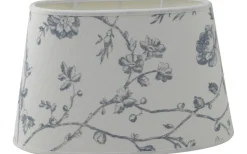Ovala Lampskärmar-Hallbergs Aria Oval Lampskärm 20cm Blå Laura Ashley