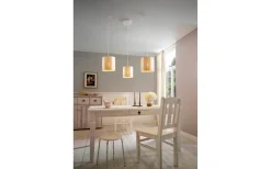 Stora Taklampor Ø70-150 Cm < Eglo Arnhem Taklampa 96cm 3L Vit/Natur