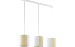 Avlånga Taklampor-Eglo Arnhem Taklampa 102cm 3L Vit/Natur