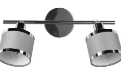 Takspot Med 2 Lampor-Trio Lighting Arosa Spotlight 2-delad E14 krom/grå