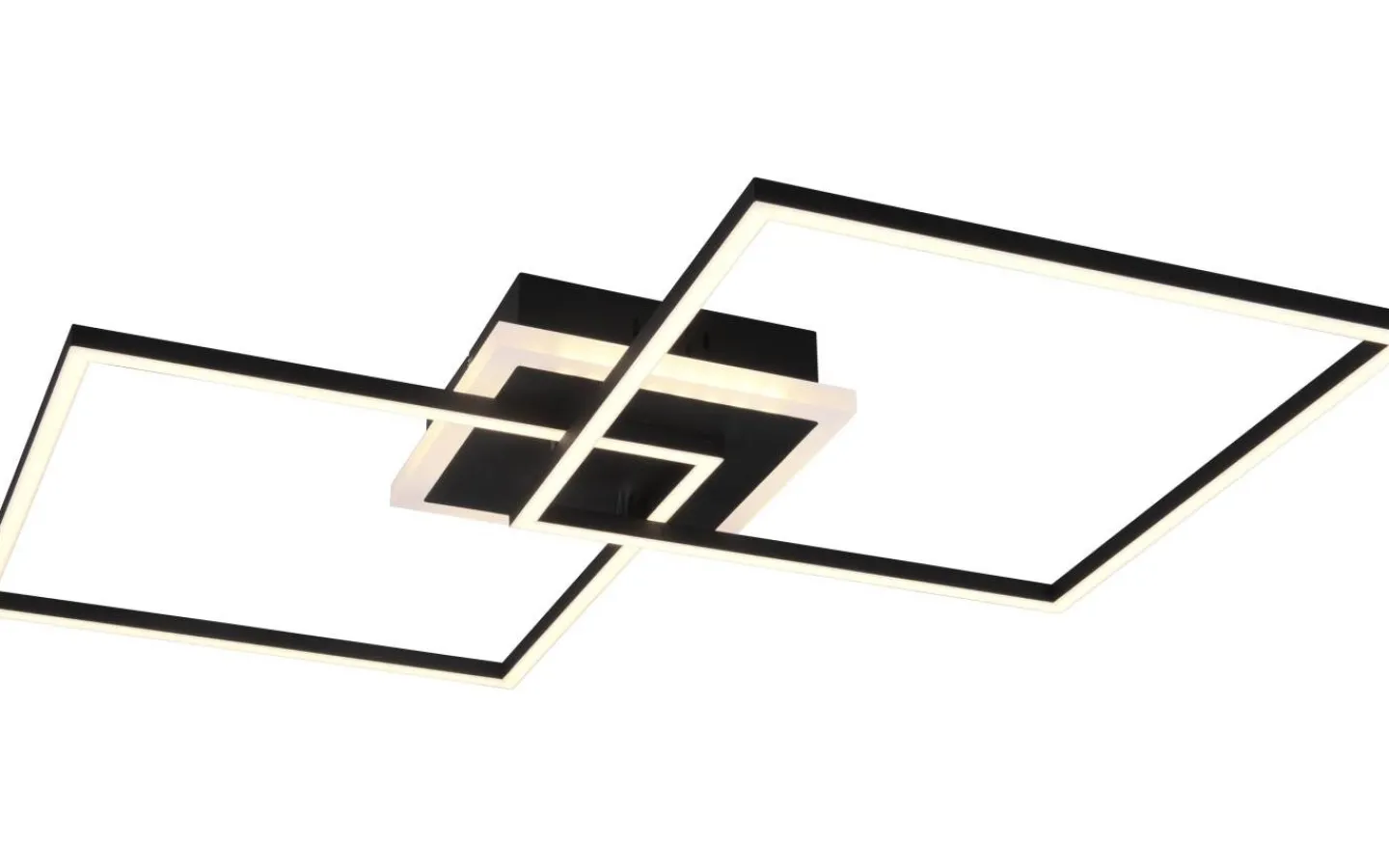 Plafonder-Reality Arribo Plafond LED fyrkantig mattsvart RGBW