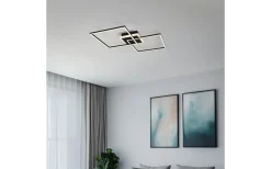 Plafonder-Reality Arribo Plafond LED fyrkantig mattsvart RGBW
